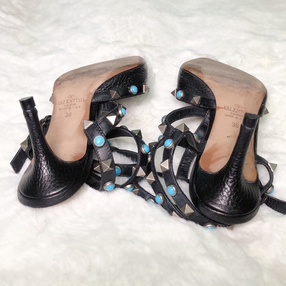 ❤️SOLD❤️Valentino rockstud slingbacks black 36 - Picture 7 of 9